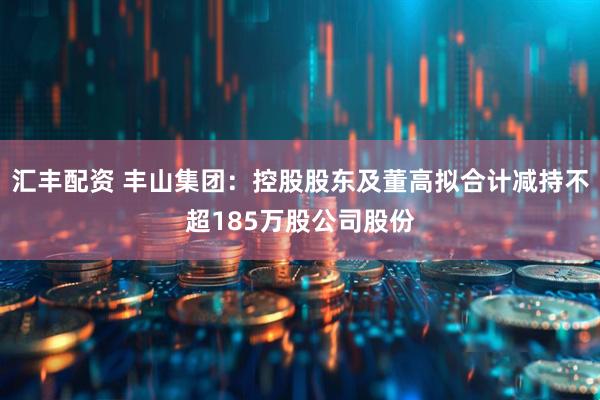 汇丰配资 丰山集团：控股股东及董高拟合计减持不超185万股公司股份