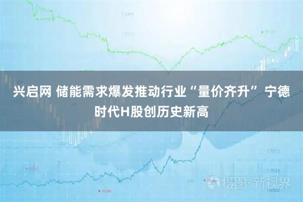 兴启网 储能需求爆发推动行业“量价齐升” 宁德时代H股创历史新高
