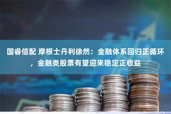 国睿信配 摩根士丹利徐然：金融体系回归正循环，金融类股票有望迎来稳定正收益